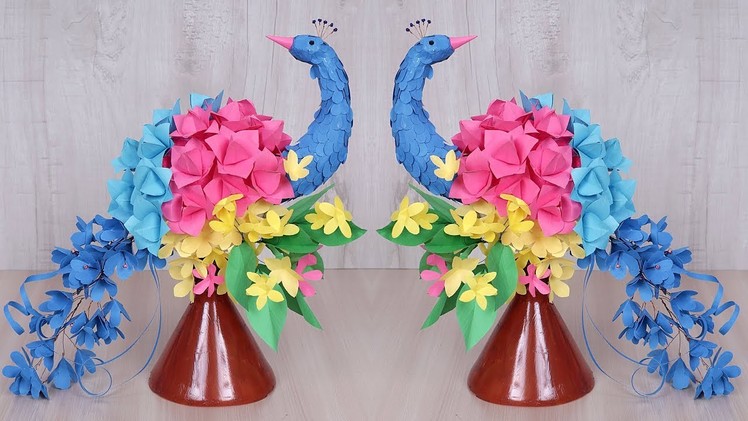 WoW.  What a Beautiful Paper Craft Idea || DIY Peacock Craft Idea || Handmade Craft