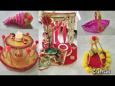 6 Diy Wedding Craft Engagement Platters Shagun Nariyals | CraftLas