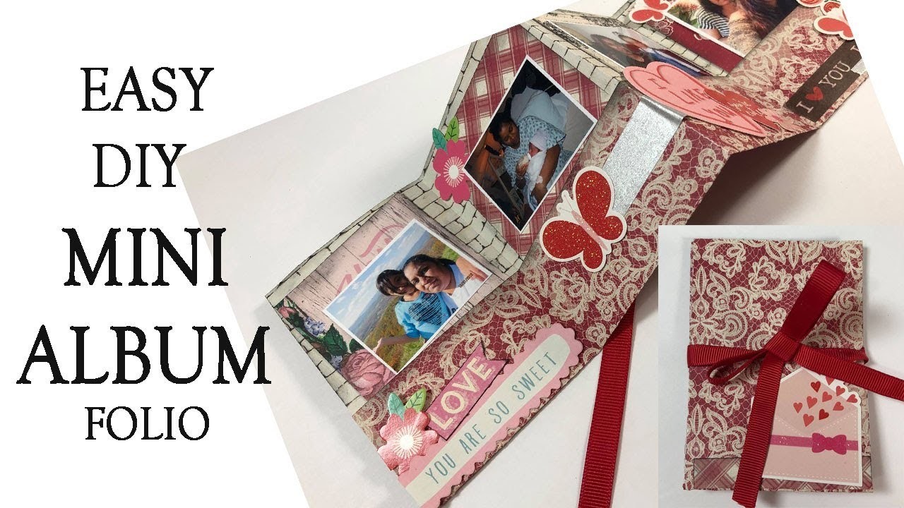 Beginner Easy Diy Scrapbook Mini Album Folio Project Tutorial Authenthique