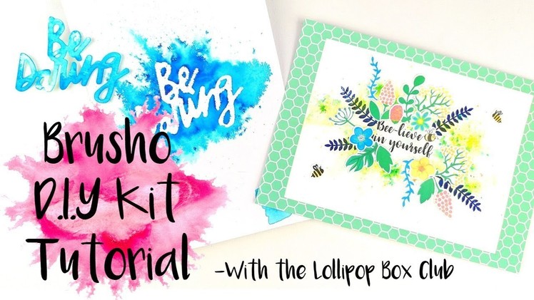 Brusho D.I.Y Kit Tutorial With The Lollipop Box