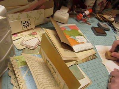 Craft With Me;  Pretty Vintage Journals