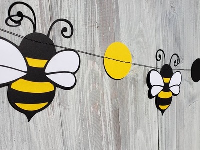DIY: Bumblebee Party Garland Tutorial