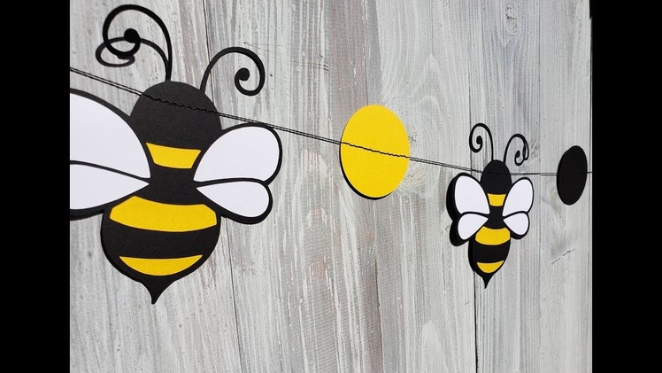 DIY: Bumblebee Party Garland Tutorial