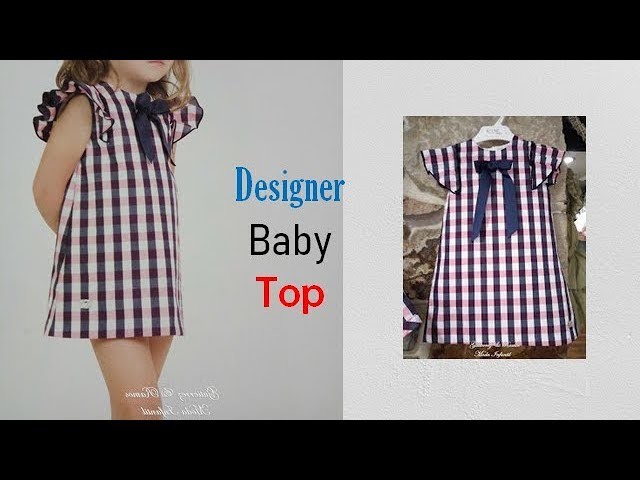 Diy Designer Baby Top Cutting & Stitching Full Tutorial