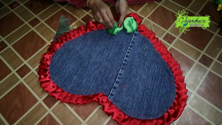 DIY Door Mat With Fabric Cloth Pieces || How To Make Door Mat At Home