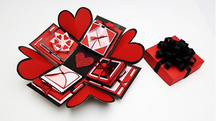 DIY Explosion Box Idea for Anniversary. Valentine's Day | Explosion Box Tutorial