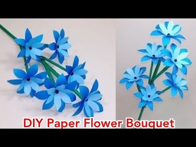 DIY Flower Making | How to make Paper Flowers Easy step by step at home
