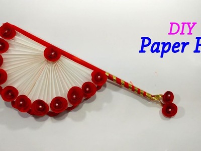 DIY Hand Fan - Traditional Paper Folding Fan - Easy Paper Hand Fan Making Tutorial