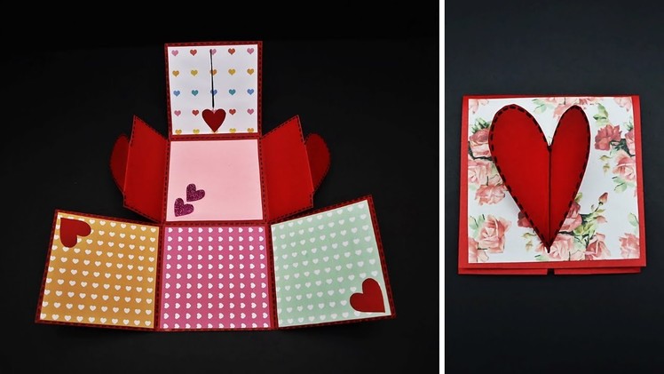 DIY Heart Lock Accordion Card Tutorial for Valentines Day. Anniversary. Birthday | Handmade Cards