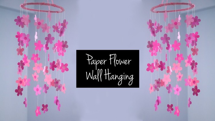 DIY Home Decor | EASY Wall Hanging with Paper Flowers | DIY Craft Ideas with Paper