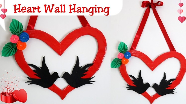 DIY Love Birds with Heart wall Hanging| Room Decor ideas for valentines day | Best Out Of Waste idea