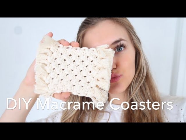 DIY Macrame Coasters - How To Make Macrame Coasters- Coaster Tutorial