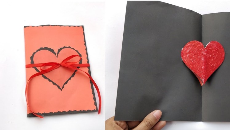 Diy Pop Up Heart Card For Valentine's Day | Handmade Pop Up Card