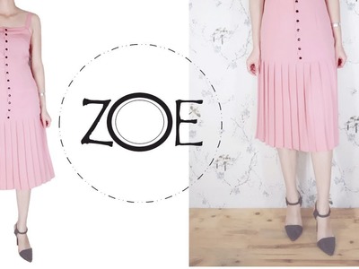 DIY Sewing Pleated Dress | FREE Sewing Patterns | Zoe DIY