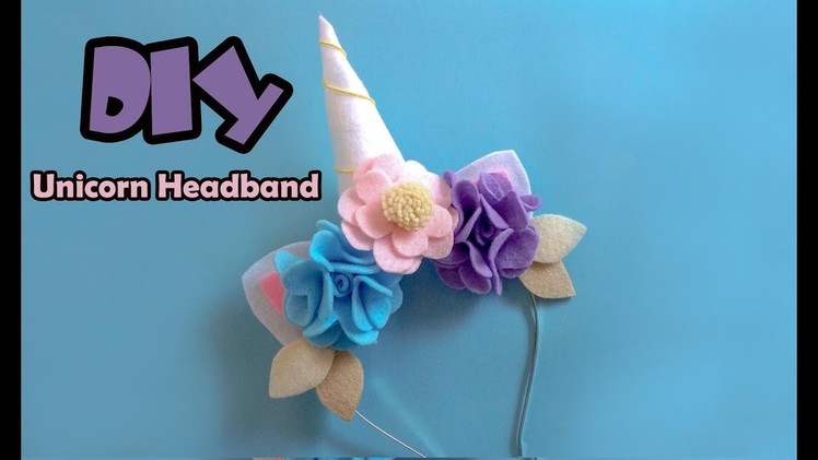 DIY tutorial membuat headband unicorn - Unicorn headband