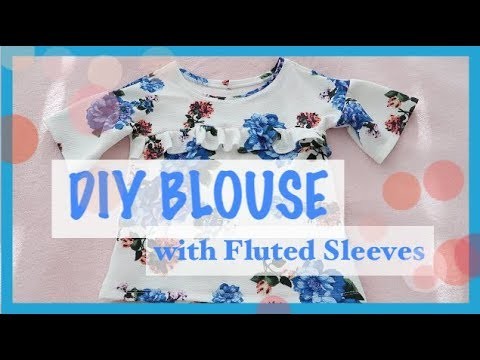 How to DIY make a Blouse  with Wide Sleeves Tutorial | Sewing For Beginners