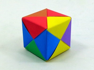 How To Make a 3D Paper Cube   DIY Paper Carft Ideas