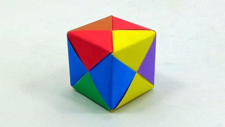 How To Make a 3D Paper Cube   DIY Paper Carft Ideas