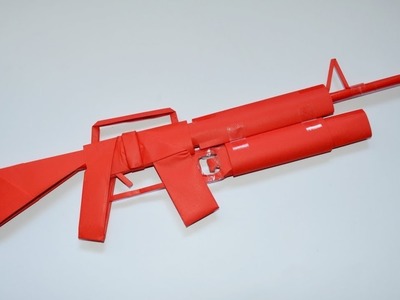 How to make a paper gun - M 16 - DIY