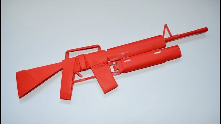 How to make a paper gun - M 16 - DIY