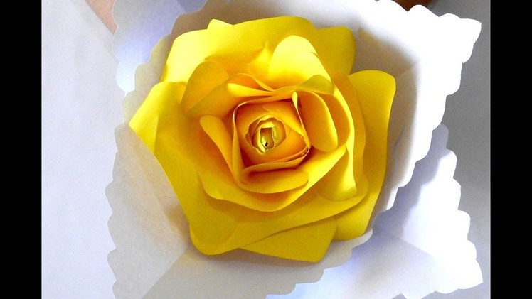How To Make Beautiful Yellow Rose Paper Easy Flowers Craft DIY.