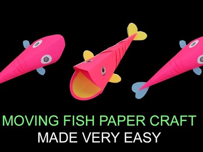 How To Make Moving Fish Paper Craft For kids - Ultimate Paper Craft For You | Zakas Zing Zing