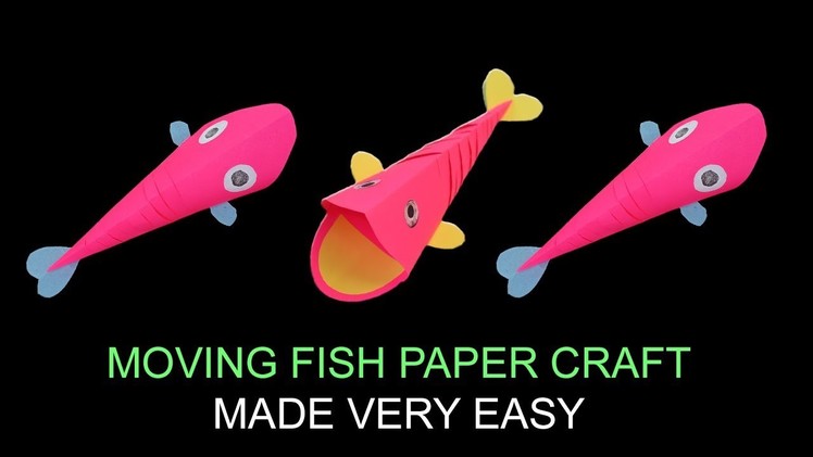 How To Make Moving Fish Paper Craft For kids - Ultimate Paper Craft For You | Zakas Zing Zing