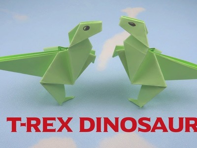 How to make T-Rex Dinosaur | Origami Dinosaur Tutorials | Paper Craft Dinosaur Ideas