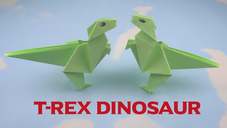 How to make T-Rex Dinosaur | Origami Dinosaur Tutorials | Paper Craft Dinosaur Ideas