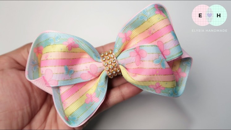 Laco de Fita ???? Ribbon Bow Tutorial #8 ???? DIY by Elysia Handmade