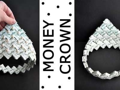 Money CROWN for graduation | Modular Origami with beads | Dollar Tutorial DIY
