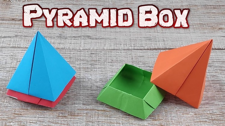Origami Pyramid Box Paper | How To Making An Easy Pyramid Tutorial | DIY Paper Box Craft Idea