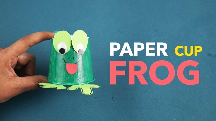 Paper Cup Frog | How To Make Paper Cup Frog For Kids | DIY Paper Crafts | Craft For Children