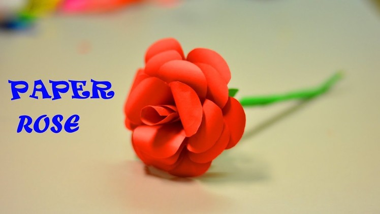 PAPER ROSE FLOWER |SIMPLE LIFE HACKS |PAPER CRAFT |WASTE MATERIAL REUSE IDEA |TRICKY LIFE |