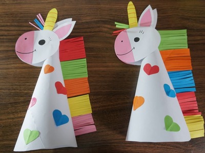 Paper unicorn crafts for kids || paper craft art