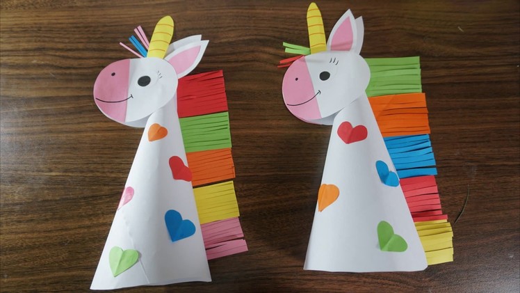 Paper unicorn crafts for kids || paper craft art