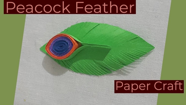 Peacock Feather | Paper Craft | Crafts Idea | Paper Craft Ideas