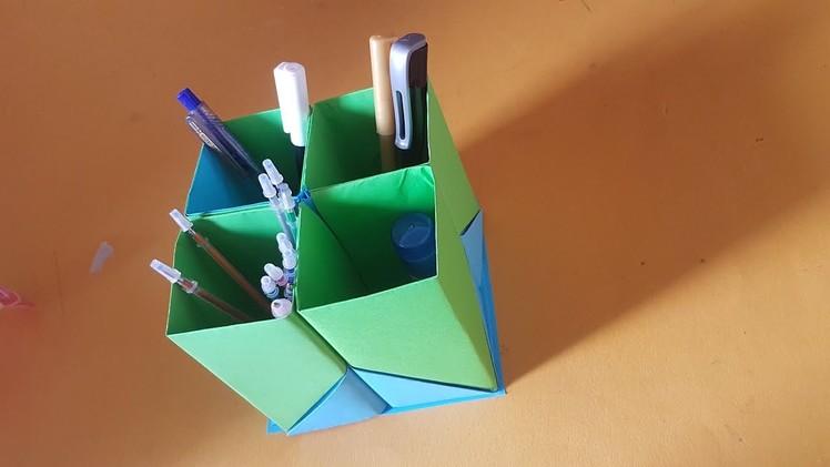 Pen Box Homemade | How to make Pen Pencil Stand | Pen Holder Craft Ideas at Home