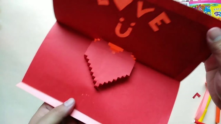 Pop Up Valentines Day Card DIY Tutorial