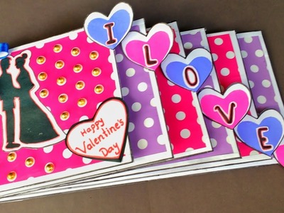 Scrapbook ideas | Tutorial | How To Make Scrapbook | Valentine's Day Scrapbook-DIY | Punekar Sneha