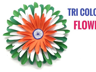 Tri Colour Flower for Republic & Independence Day - DIY Tutorial by Nature Folds - 101