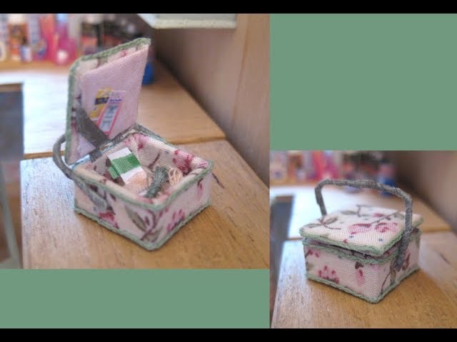 1.12th Scale Craft Shed Tutorial #14 Sewing Box
