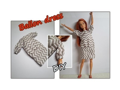 Balloon dress - DIY Barbie Tutorial