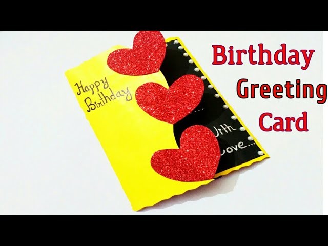 Beautiful Handmade birthday card idea.DIY Greeting card.birthday card Tutorial