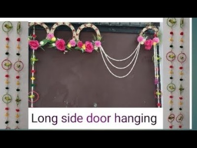Best out of waste bangles craft idea. Diwali decoration idea. long door hanging.toran