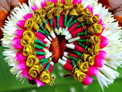 Bridal flower making | rose flower veni | flower garland | jadai billai | #diy | #156