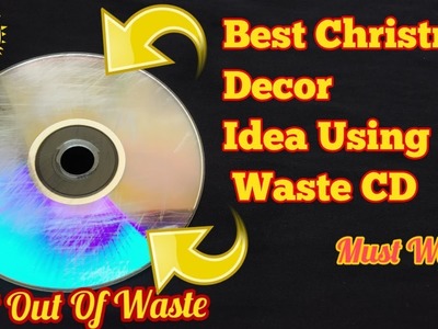 Christmas Decor Ideas.Easy Diy Christmas Ideas.Christmas Decoration Ideas.CD Craft.