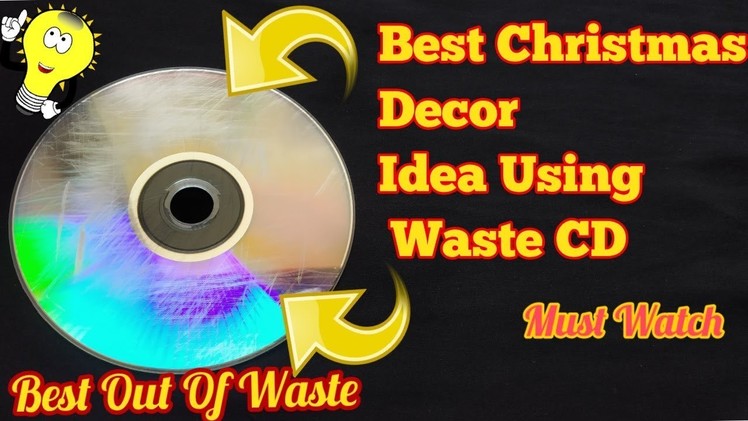 Christmas Decor Ideas.Easy Diy Christmas Ideas.Christmas Decoration Ideas.CD Craft.