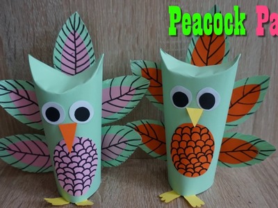Craft paper Peacock  for kids ||  How To Make Peacock Paper