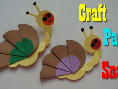 Craft paper Snail for kids  ||  How to make a paper Snail